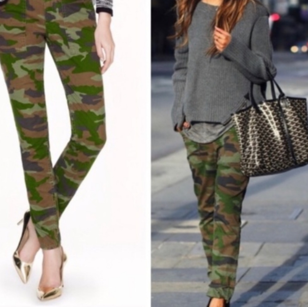 J. crew  camo Jean pants straight leg